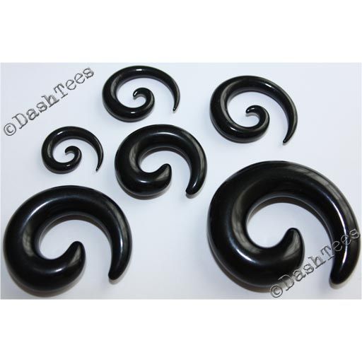 LEOPARD PRINT SPIRAL TAPER EAR STRETCHER PLUG 3 4 5 6 8 10 mm NATURAL 