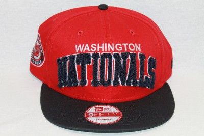 WASHINGTON NATIONALS NEW ERA NCAA SNAPBACK HAT CAP CHENIELLE RED/NAVY 