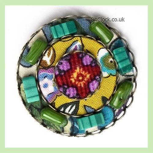 Colorful Flower Themed, Beaded Handcrafted Design Accessory, Unique 