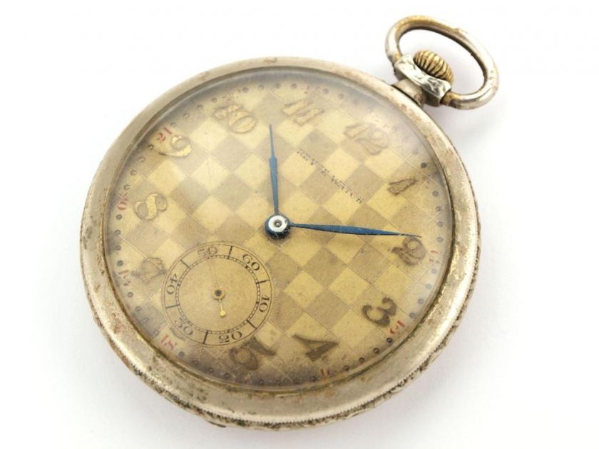 vintage PREWAR SWISS MADE Pocket WATCH REVUE Unusual  