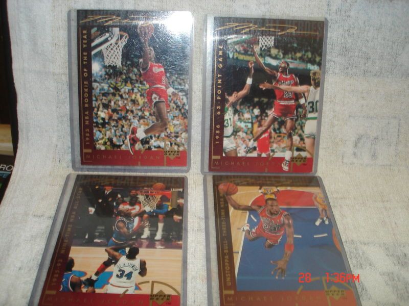 MICHAEL JORDAN 1994 UPPER DECK LOT OF 4 INSERT CARDS  