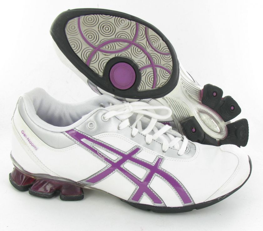   Gel Naomi 2 White/Purple Cross Training Sneakers Womens 8M  
