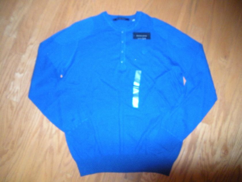 NWT Sean John 1/2 Button Up 100% Cotton Sweater XXL $58  