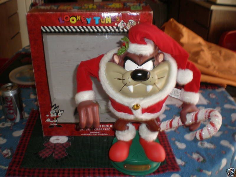 FANTASTIC WARNER BROS ANIMATED CHRISTMAS TAZ W/ BOX  