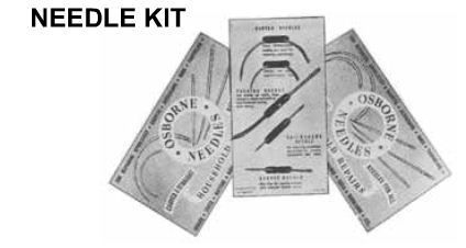 OSBORNE Leather & Shoe Repair Unique Needle Kit  