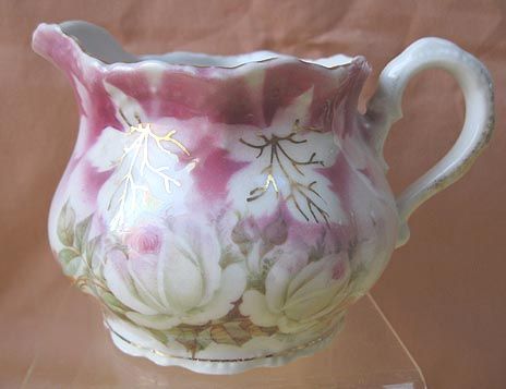 Vintage PORCELAIN CREAMER,1885 95,Leuchtenburg,Germany  