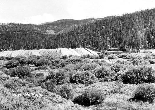 Gold Dredge on Swan River Breckenridge Colorado 1909  