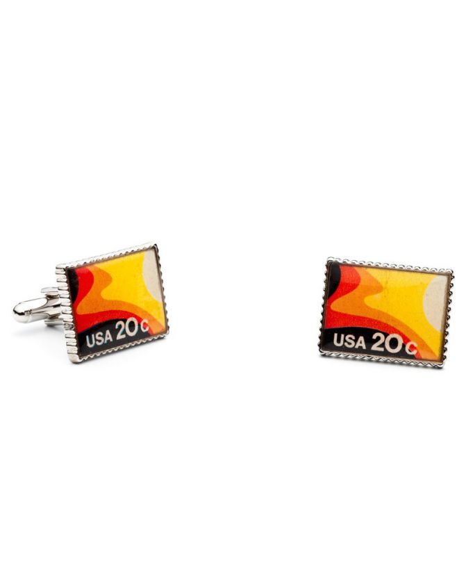 Penny Black 40 Solar Energy Stamp Cuff Links  