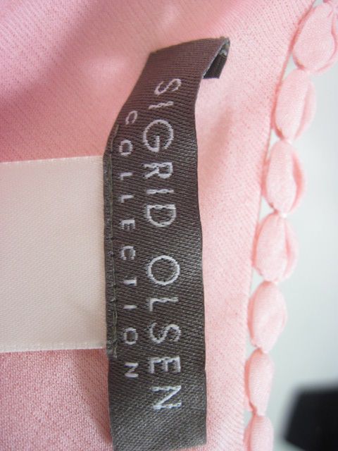 NWT SIGRID OLSEN Pink Silk Sleeveless Top Sz L $88  