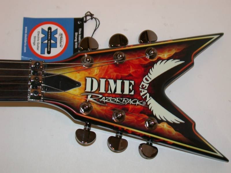 Dean DIME RAZORBACK EXPLOSION with Floyd Rose, Case  