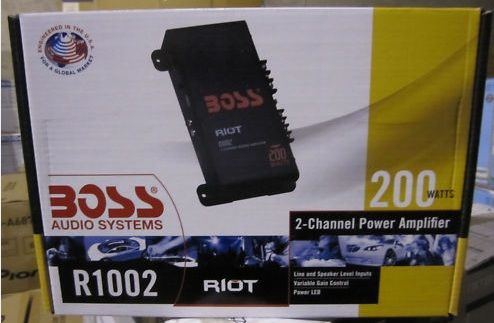 NEW BOSS AUDIO R1002 2 CHA 200W POWER AMPLIFIER CAR AMP  