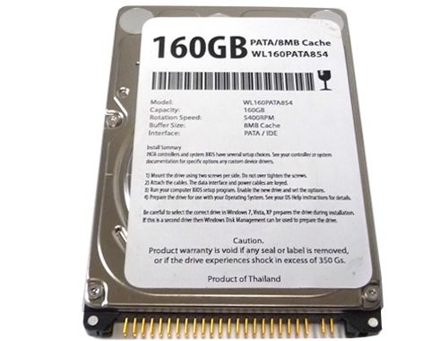 160GB 5400RPM 8MB Cache PATA IDE ATA 6 2.5 Laptop Drive HP, DELL 