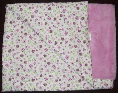 TIDDLIWINKS Lilac PLUM BUTTERFLY Purple BABY BLANKET  