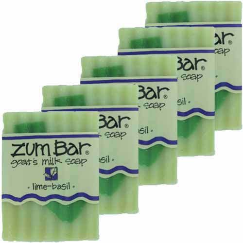 Indigo Wild Lime Basil Zum All Natural Soap   5 Bars  