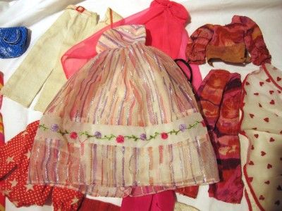 Large Lot Vintage Mod Barbie Clothes B / W Label Barbie Fashions 1970s 