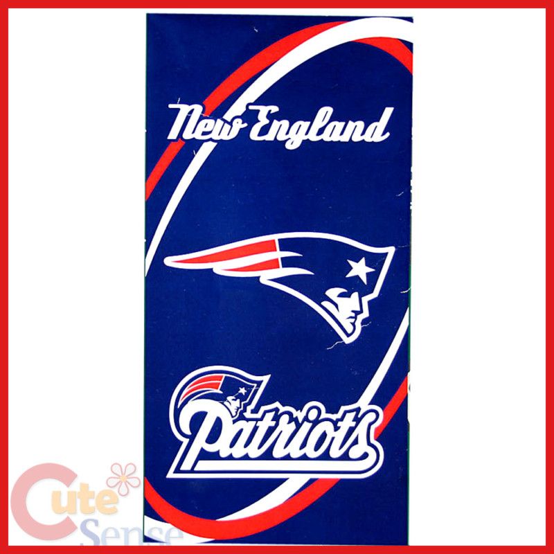 NFL New England Patriots Beach, Bath Towel 30x60 Cotton  