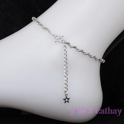 fashion chain Beaded Strand anklet /ankle bracelet TA33  