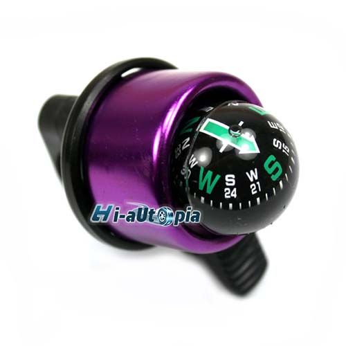 Purple Compass Bicycle Bike Handlebar Bell Ring Horn  