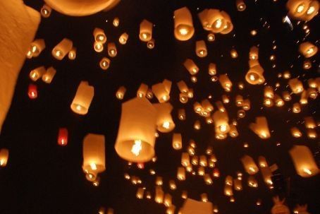   FLOATING LANTERN RED Chinese Sky Balloon Party Memorial Event Wedding