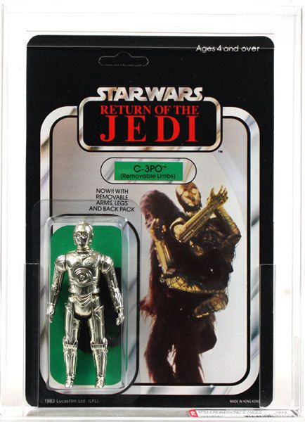 Star Wars Vintage ROTJ C 3PO (Removable Limbs) AFA 90**  