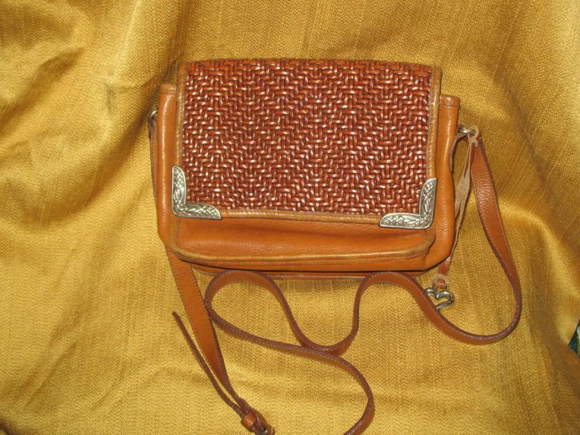 OLDER BRIGHTON LEATHER WEAVE SHOULDER BAG/PURSE 253534  