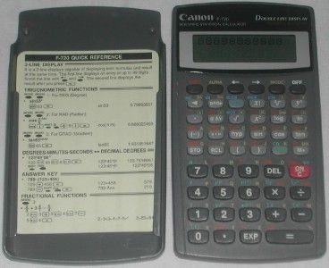 Canon F 720 Scientific Statistical Calculator  