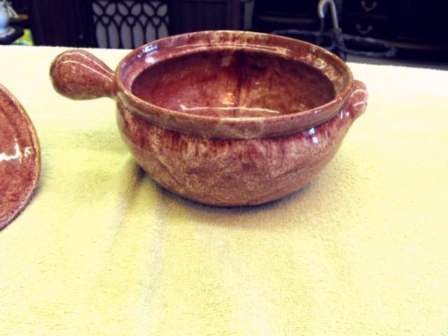 COLE NORTH CAROLINA POTTERY CASSEROLE WITH LID  