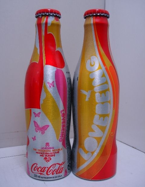 COCA COLA BOTTLE ALUMINUM LOVEBEEING BRAZIL EDITION  