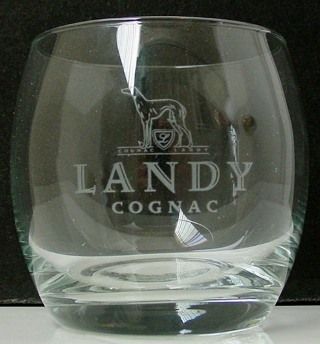 LANDY   BALLOON COGNAC GLASSES   Pair   Rare  