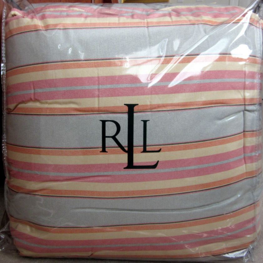 Ralph Lauren RHYS Stripe 4 Pc King Comforter Set 1stQ  