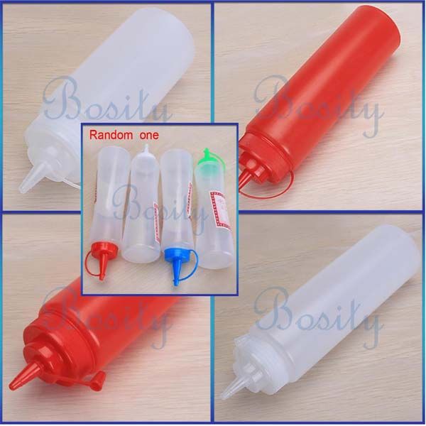   16oz /300ml Squeeze Bottle Condiment Dispenser Sauce Ketchup  