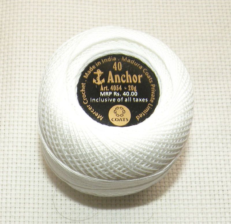 ANCHOR LARGE CROCHET STRANDED COTTON BALLS. 20 Gm each  