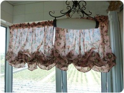 ONE England Country Rose Ruffle Skirt Balloon Curtain A  