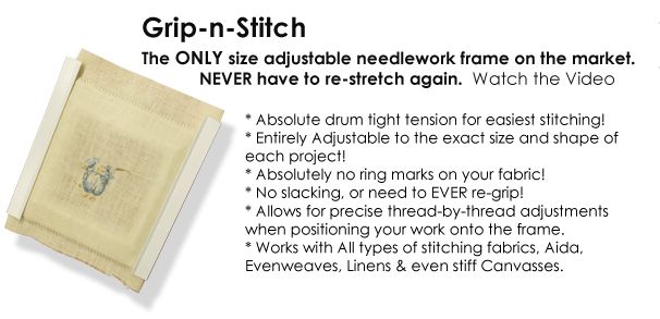 Fully adjustable cross stitch & needlework frame.