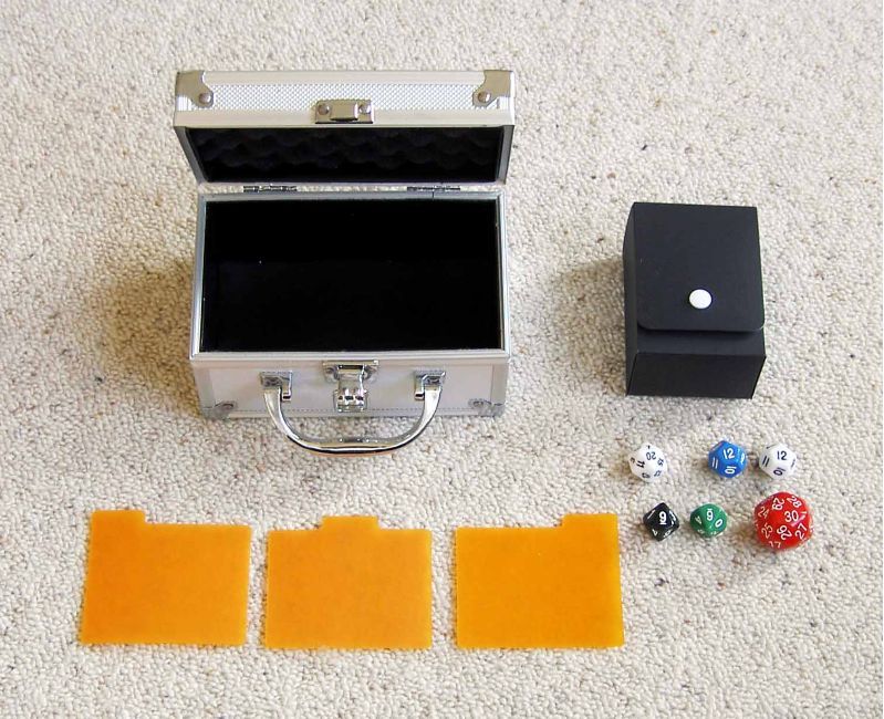 Trading Card Game Metal Storage Deck Box Dice Divider Magic MTG Yugioh 