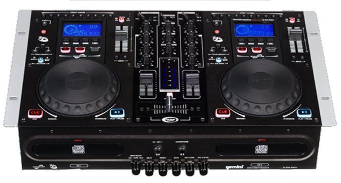   CDM3700G Pro DJ Dual CD Player & Mixer w/ Dual Scratch Decks  