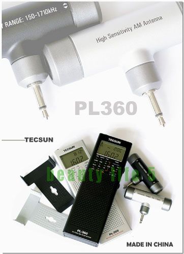 Receptor de la banda del mundo de TECSUN PLL PL360 DSP AM/FM/SW/LW 