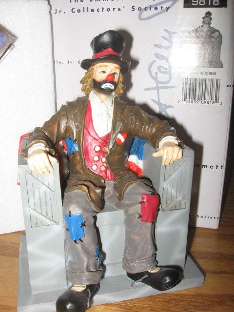 NIB PATRIOTIC HONEST EMMETT KELLY JR. EXCLUSIVELY FLAMBRO CLOWN 2002 