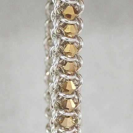 CENTIPEDE SPINE BRACELET Chain Maille Jump Ring Jewelry  