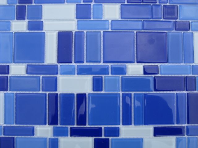 Blue Magic Mosaic Glass Tile / 11 sq ft  