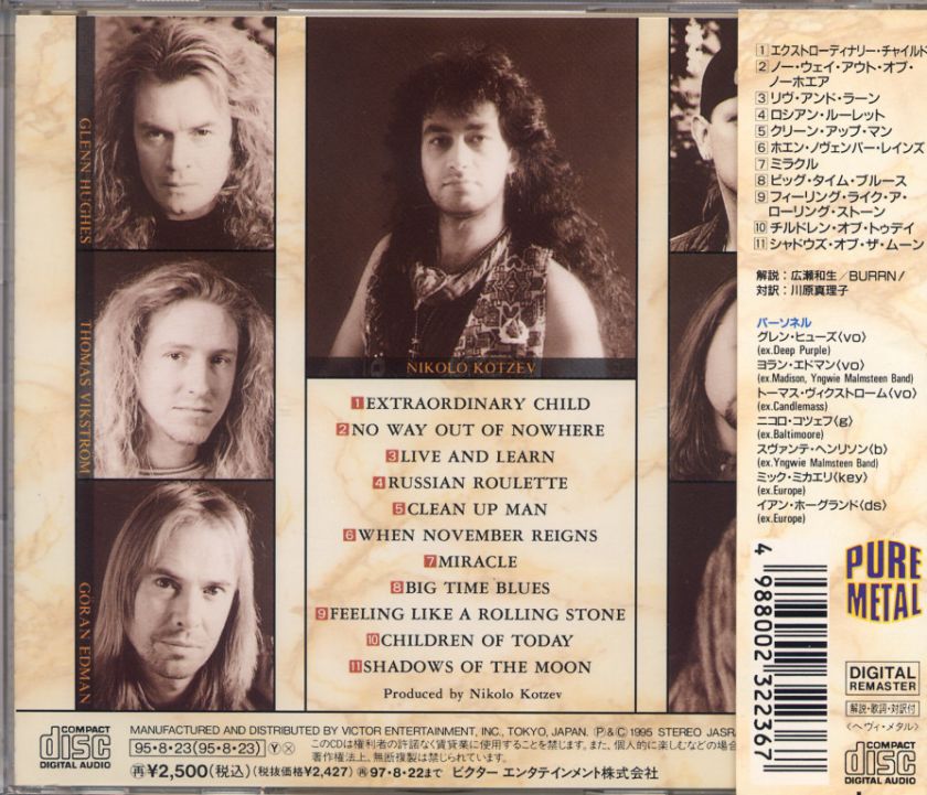   ABBOT LIVE AND LEARN VICP5607 1995 VICTOR JAPAN CD /w OBI Glenn Hughes