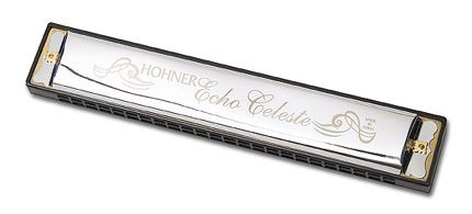 Hohner 455 Echo Celeste Tremolo Harmonica, New, Key E  