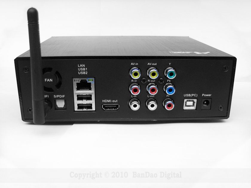 Recorder DVR LAN 3.5SATA HDD Media Player HDMI USB/SD  