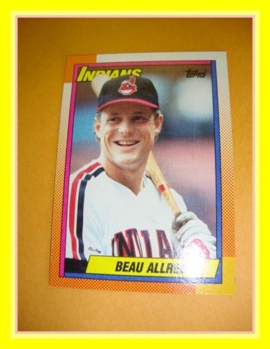 TOPPS 1990 #419 BEAU ALLRED, INDIANS  