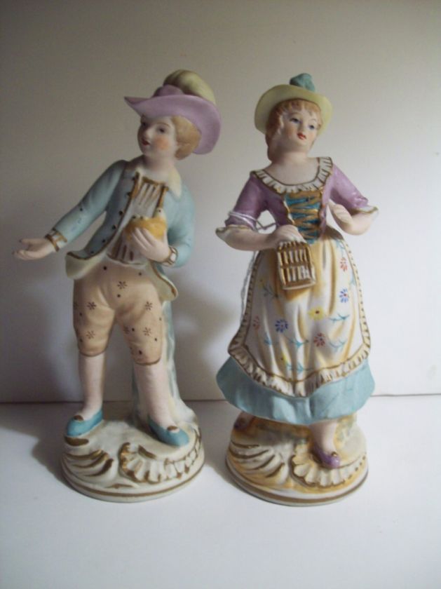 MARURI JAPAN COUPLE FIGURINES 6 1/2 Tall VGC Cute  