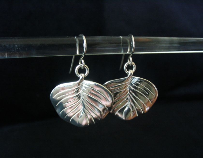 Silpada .925 Sterling Silver Leaf Earrings W2075  