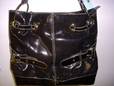 NEW KATHY VAN ZEELAND PERF ECT ME BLK TOTE PURSE  