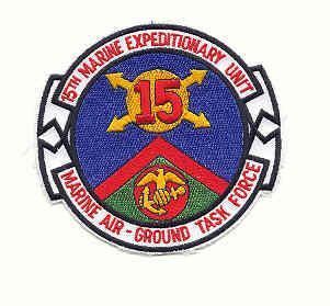 USMC PATCH   15TH MARINE EXPEDITIONARY UNIT  