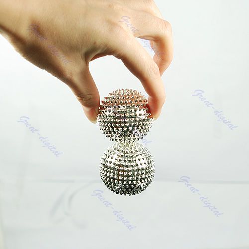 2P Hand Palm Massage needle Massaging Stimulation Balls  