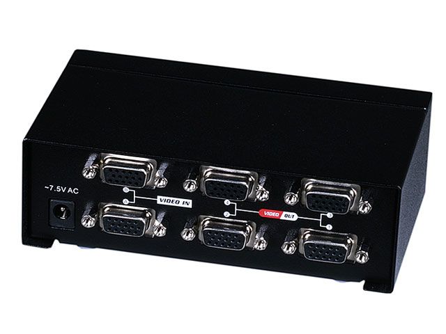 2X4 SVGA VGA MATRIX Switcher Splitter Amplifier 250MHz  